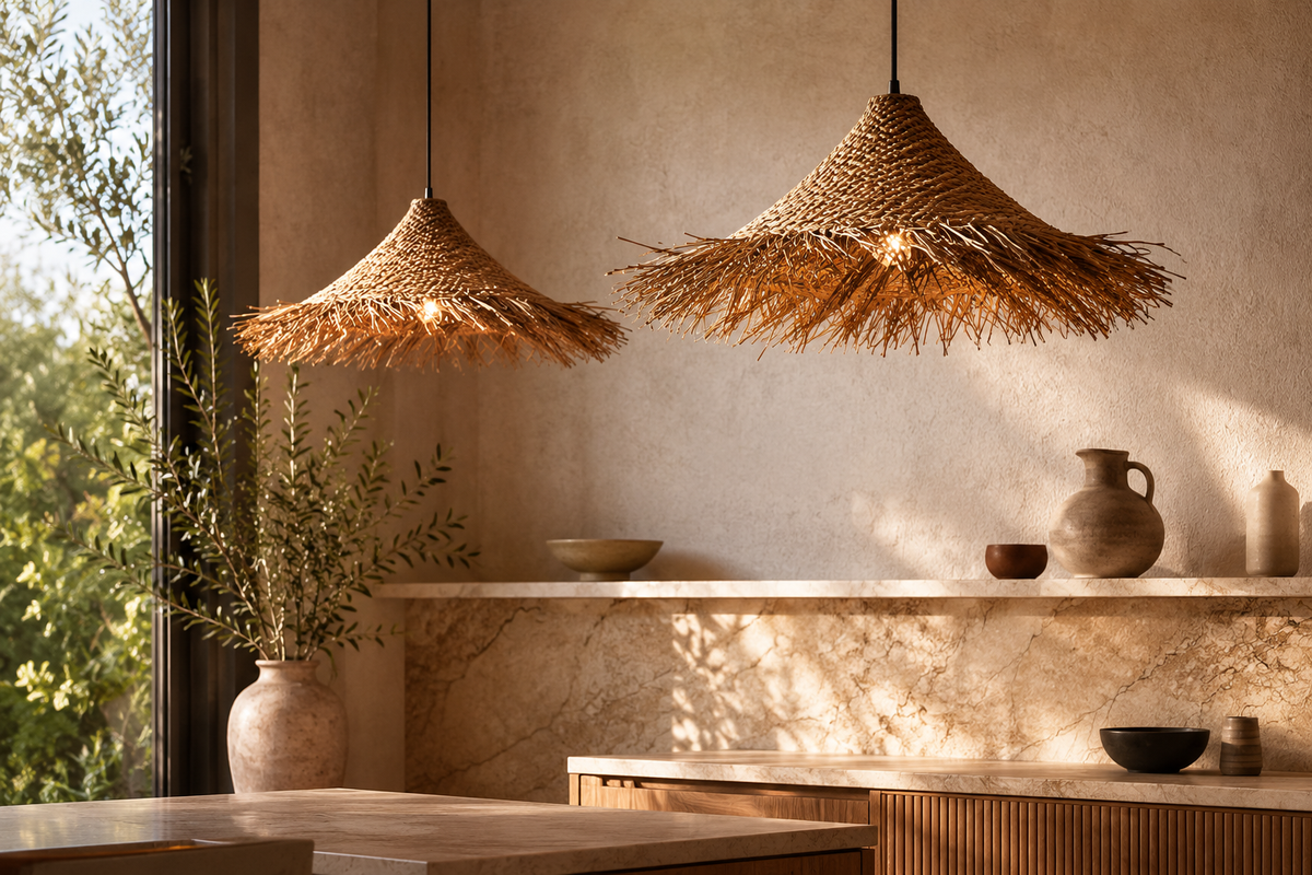 Luminaire Rotin Image