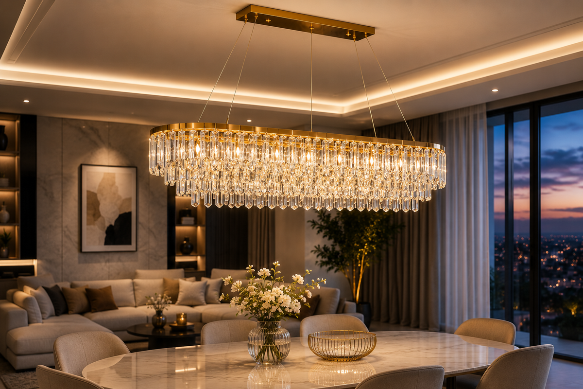 Lustre Moderne Cristal Image