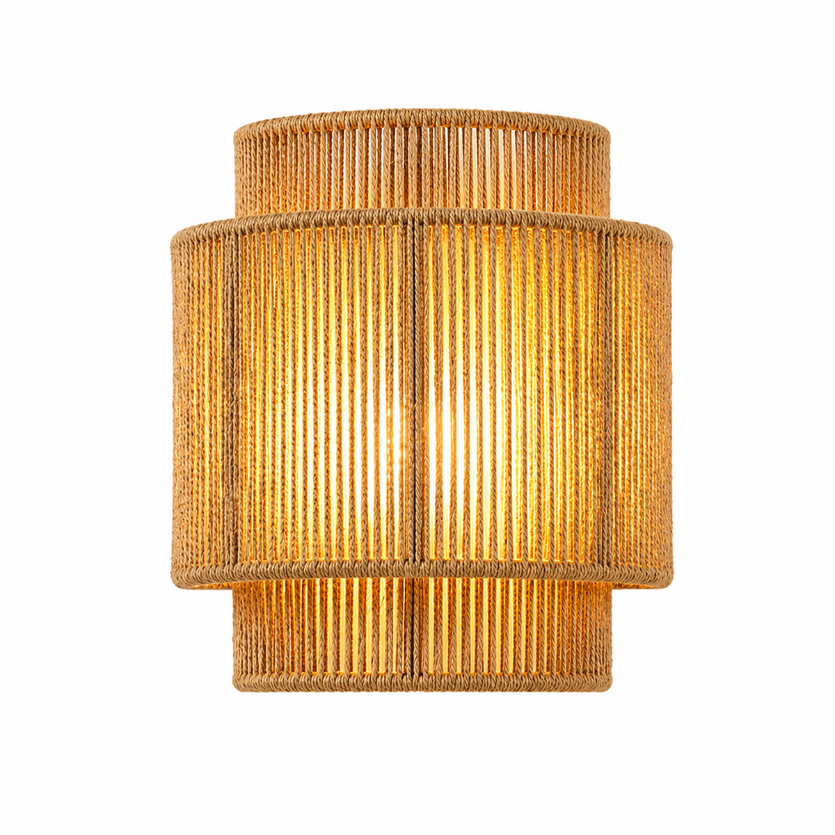 Applique Murale Design en Corde de Chanvre - Lampe de Chevet Moderne