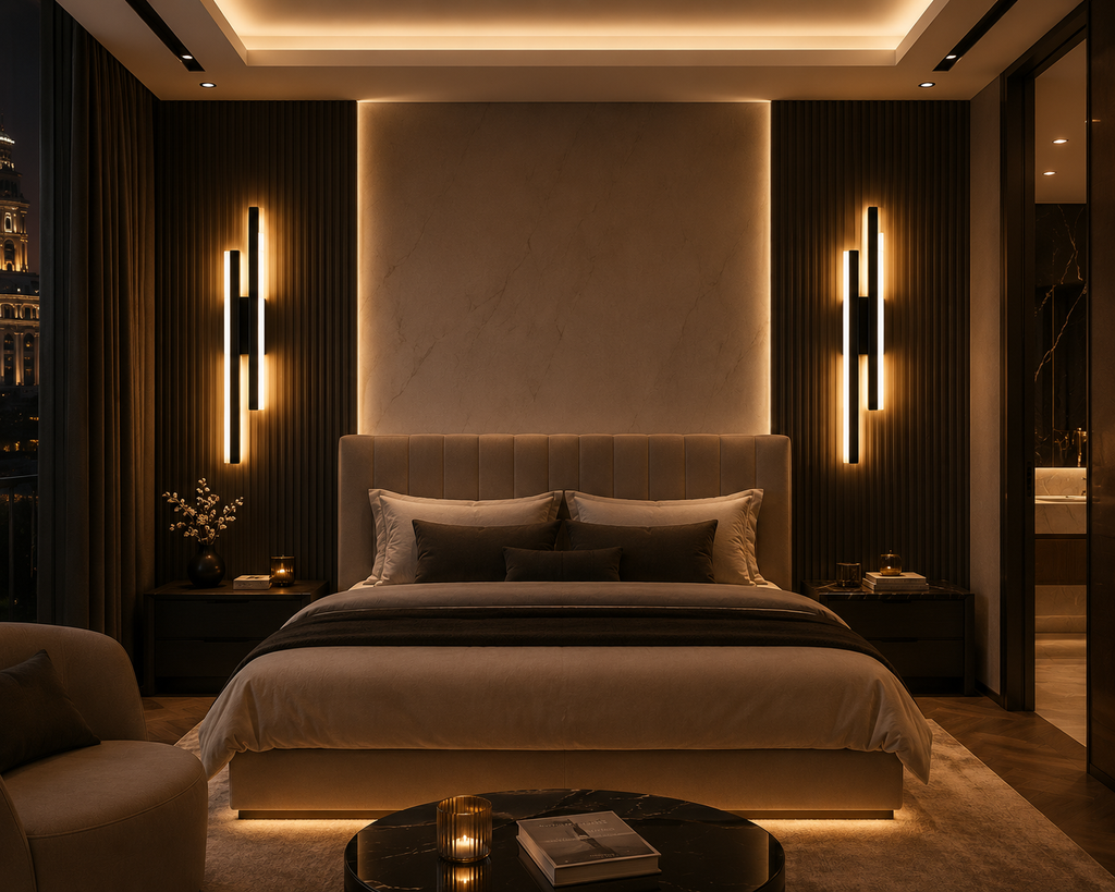 Applique Murale LED Cuivre – Luminaire Design pour Chambre et Salon