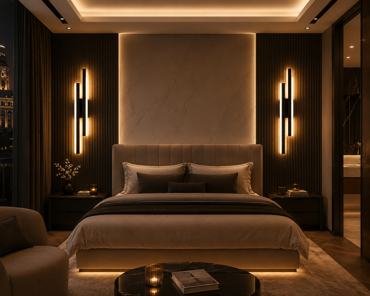 Applique Murale LED Cuivre – Luminaire Design pour Chambre et Salon