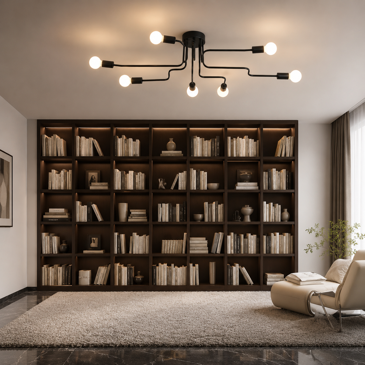 Lustre LED Industriel Vintage – Luminaire Moderne pour Salon et Chambre