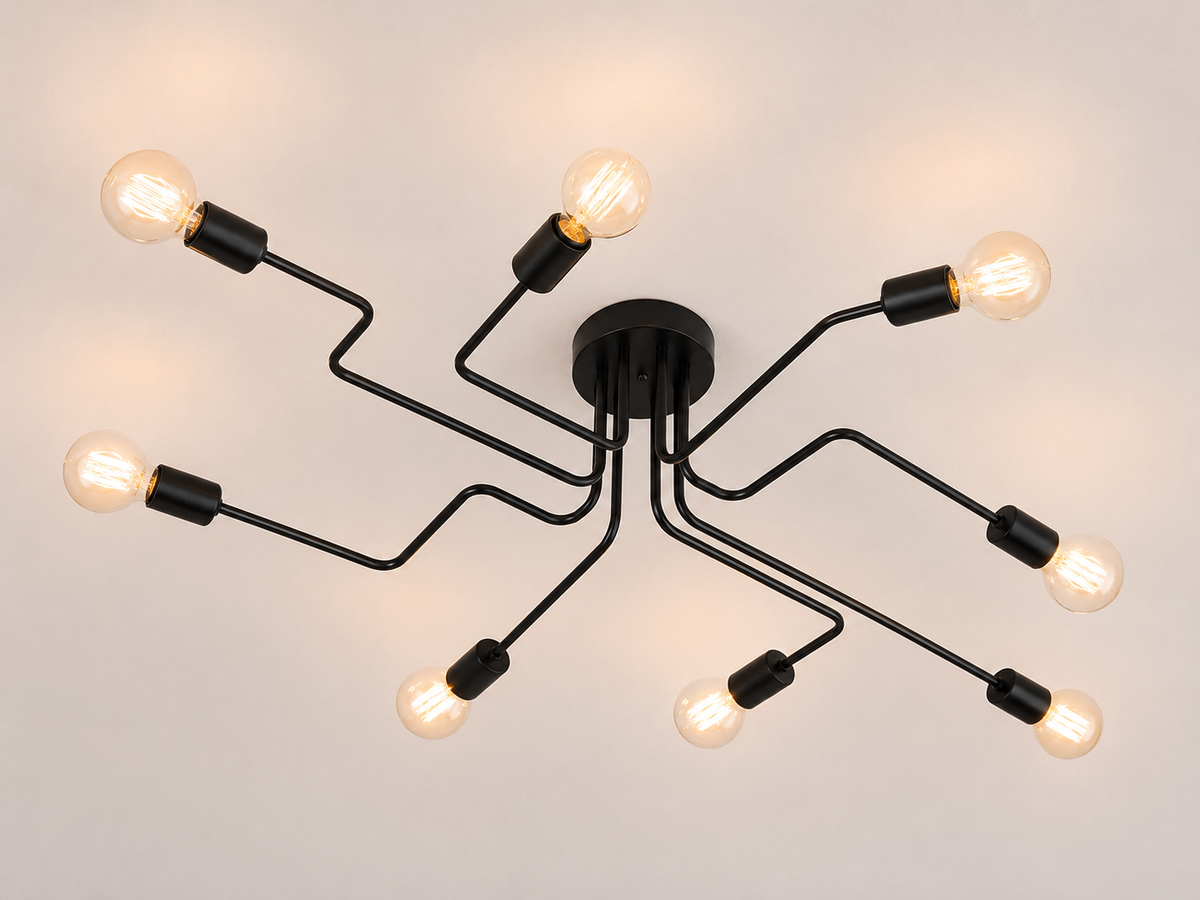 Lustre LED Industriel Vintage – Luminaire Moderne pour Salon et Chambre
