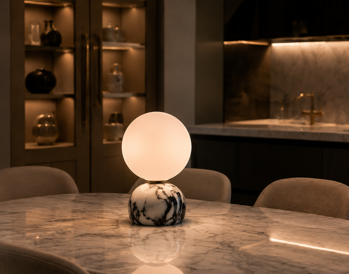 Lampe de Table Design en Marbre pour Salon & Chambre