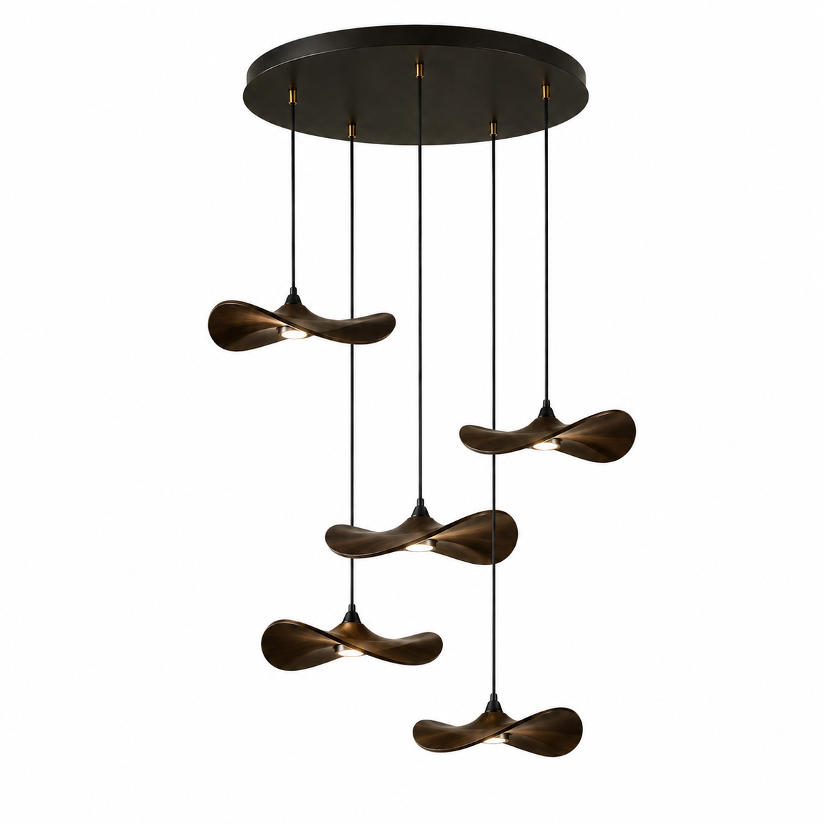 Lustre Japonais Wabi-Sabi en Bois – Suspension en Bois