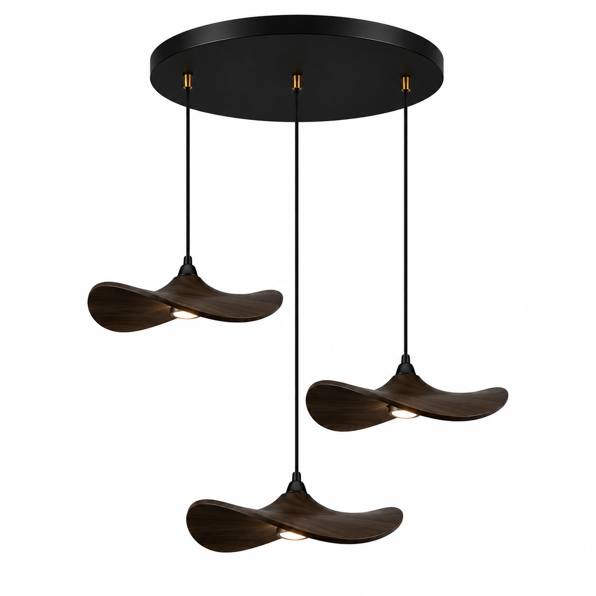 Lustre Japonais Wabi-Sabi en Bois – Suspension en Bois