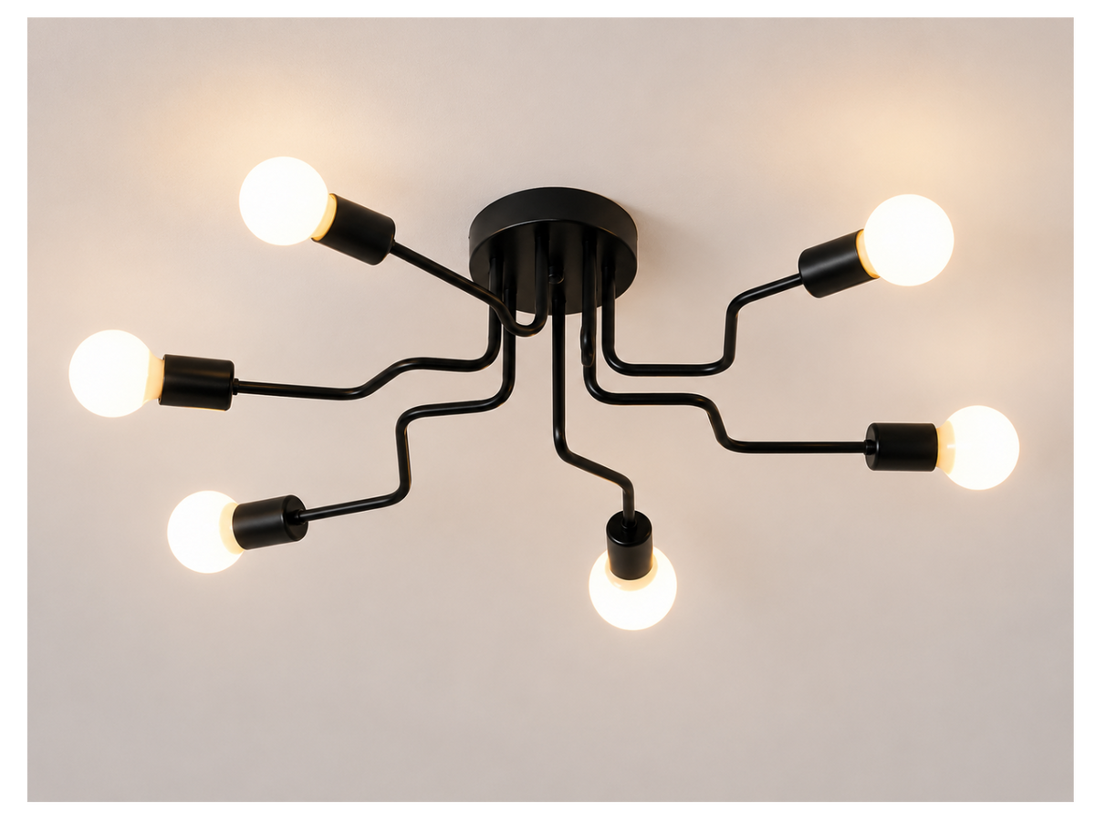 Lustre LED Industriel Vintage – Luminaire Moderne pour Salon et Chambre