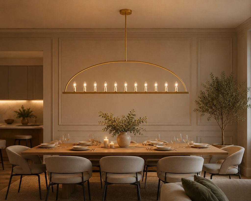 Suspension Arche Moderne – Lustre Design Salle à Manger