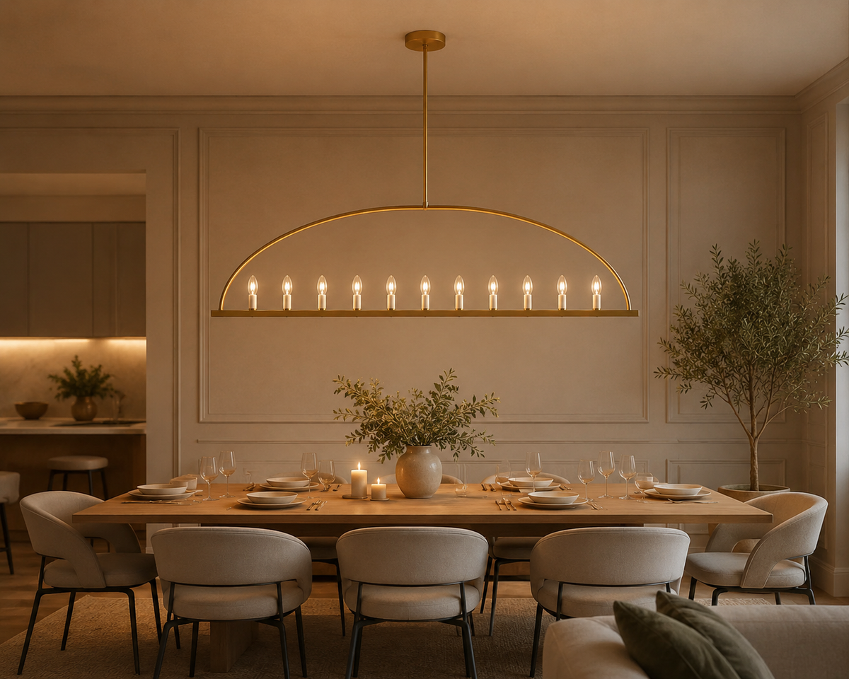 Suspension Arche Moderne – Lustre Design Salle à Manger
