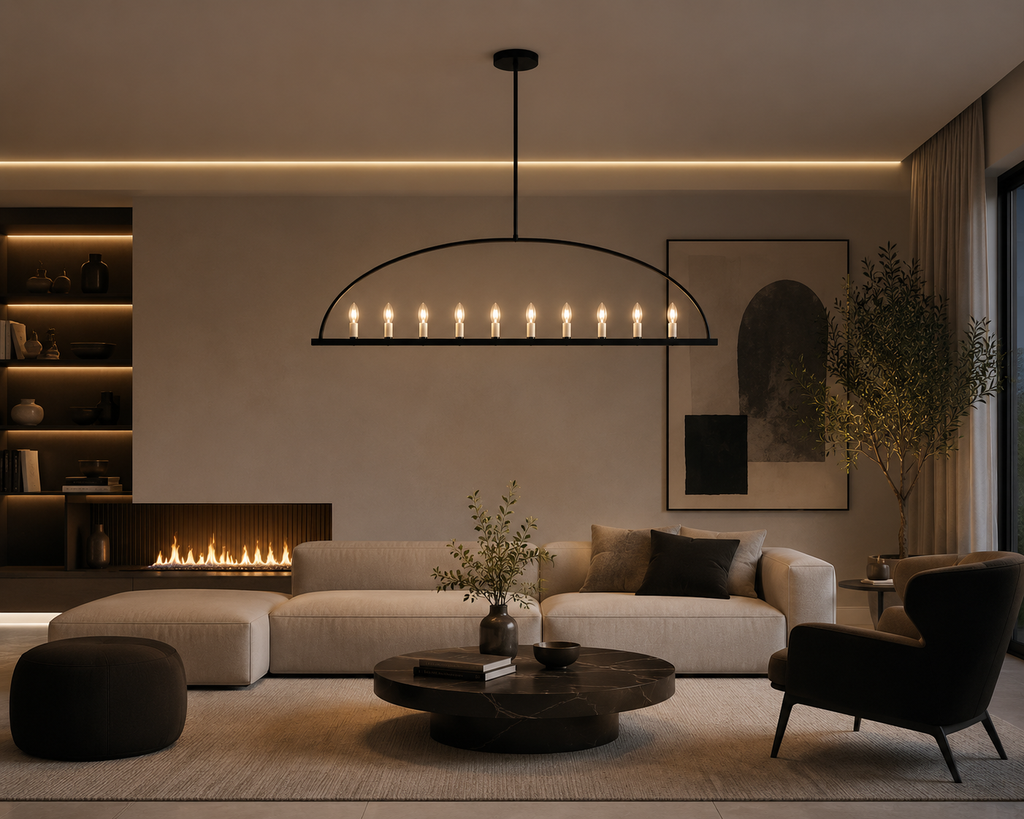 Suspension Arche Moderne – Lustre Design Salle à Manger