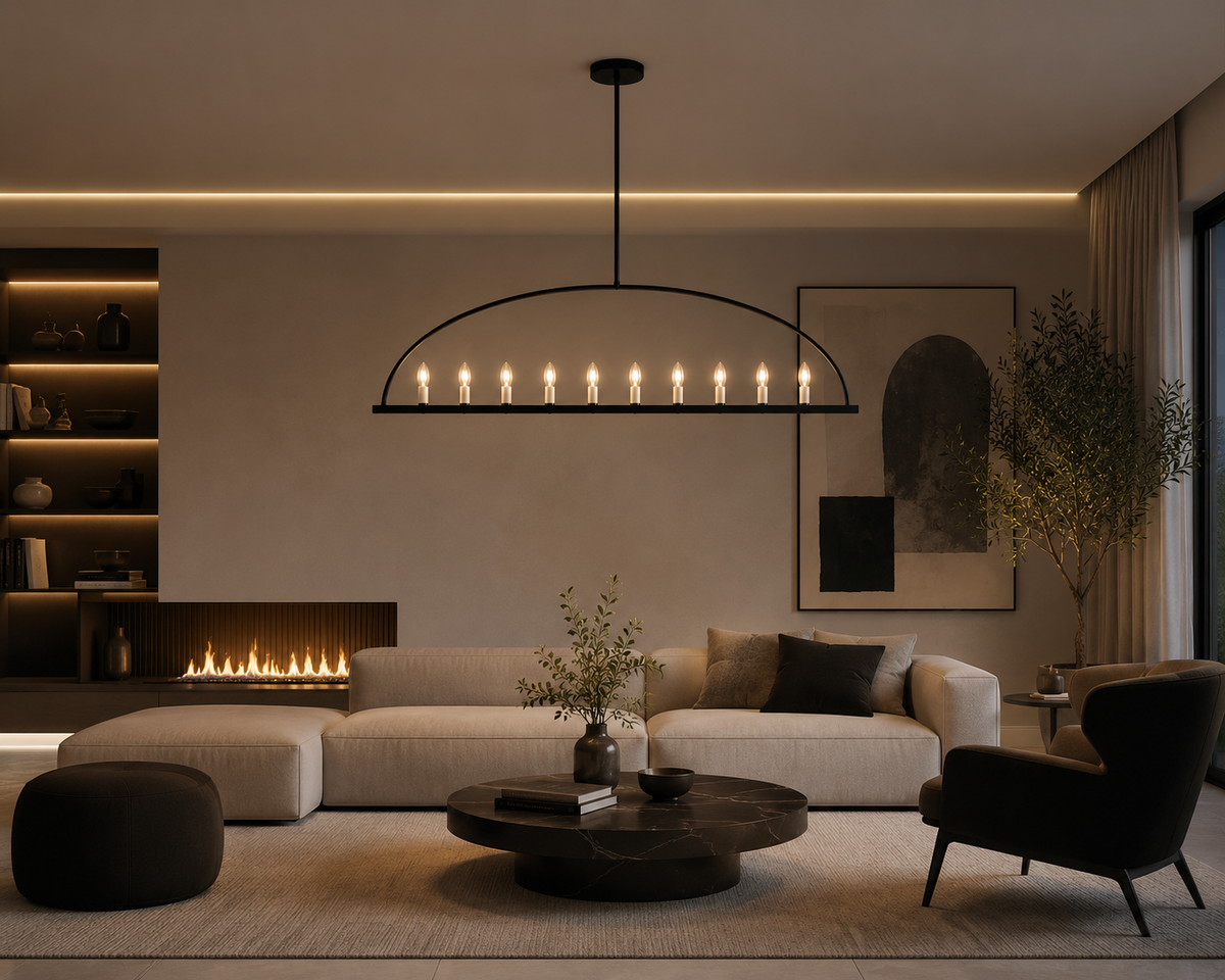 Suspension Arche Moderne – Lustre Design Salle à Manger