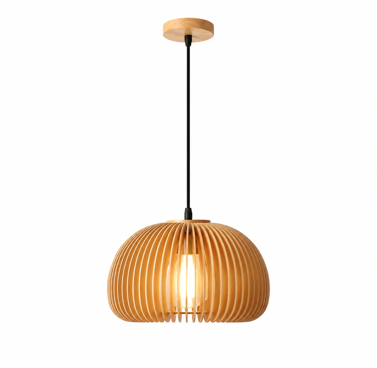 Lampe Suspendue Bambou Rotin Osier - Artisanale & Naturelle