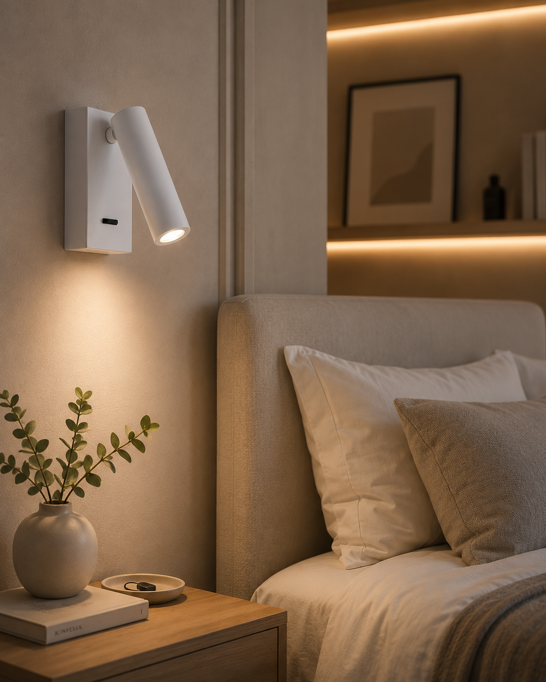 Applique Murale Spot LED Orientable | Interrupteur Intégré