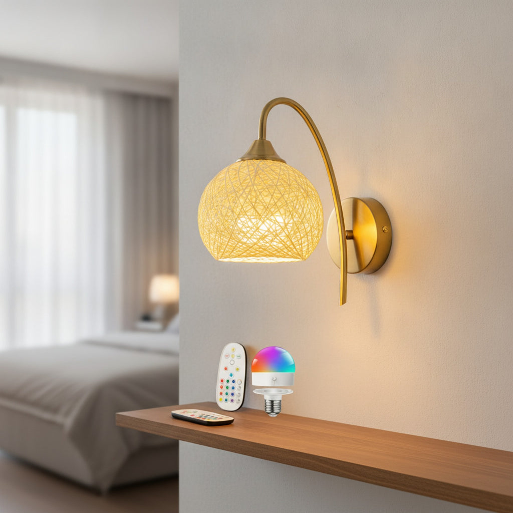 Lampe Murale LED Sans Fil Rechargeable avec Télécommande - 15 Couleurs, Intensité Variable