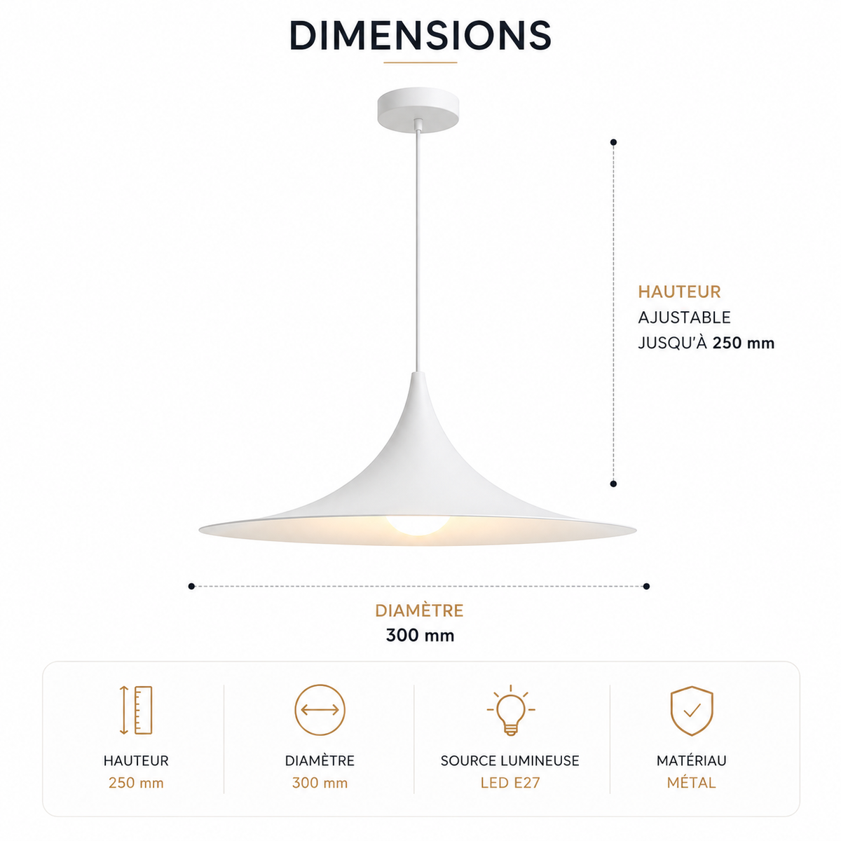 Suspension Scandinave Design – Lustre Minimaliste