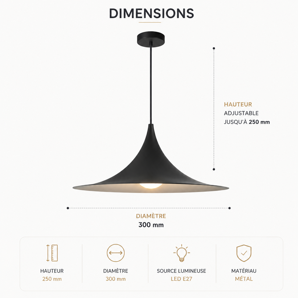 Suspension Scandinave Design – Lustre Minimaliste